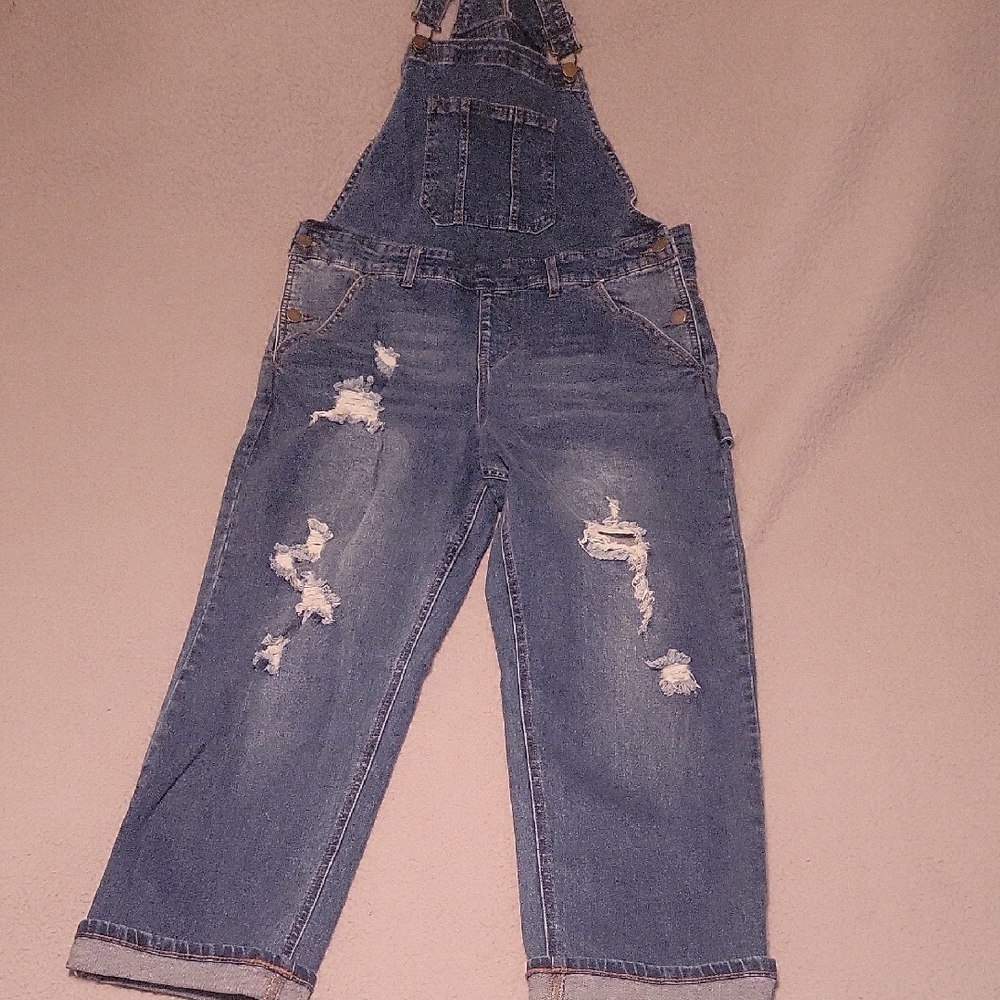 Distressed Overalls